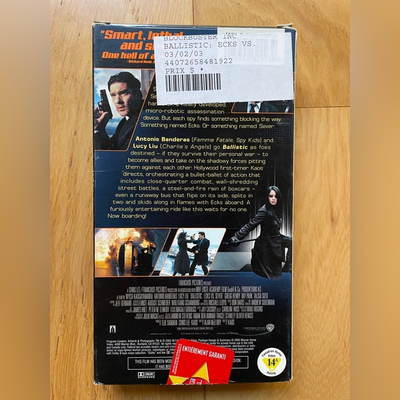 (2 VHS) My Big Fat Greek Wedding and Balistic, VHS movies - Picture 5 of 5